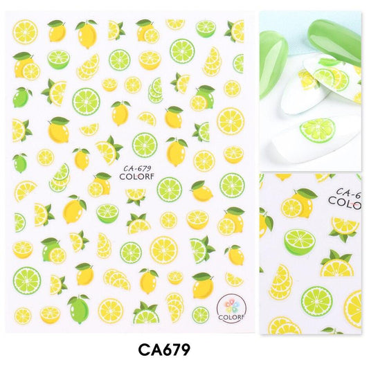 Fruit Lemon Lime Nail Sticker