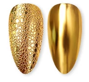 Born Pretty Gold Green Chrome Nail Powder