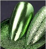 Born Pretty Gold Green Chrome Nail Powder