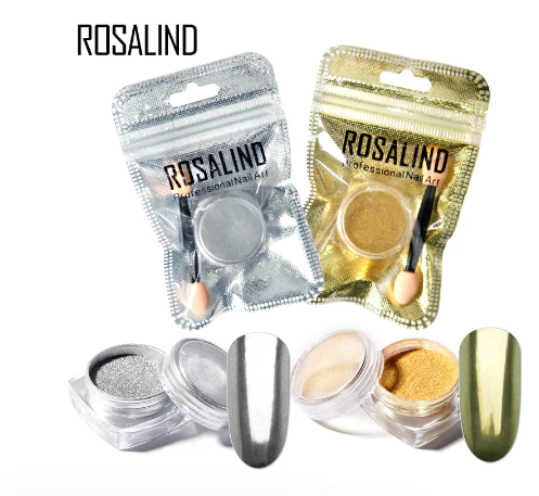 Rosalind Silver Chrome Nail Powder