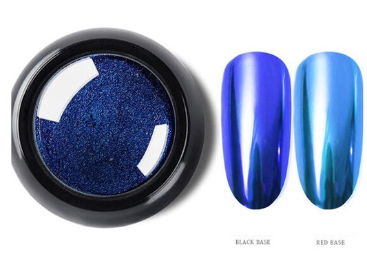 Blue Chrome Nail Powder