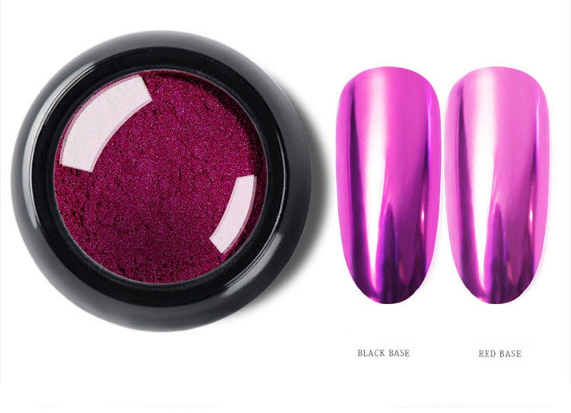 Purple Chrome Nail Powder