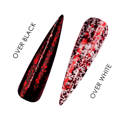 Red Flakes Glitter Chrome