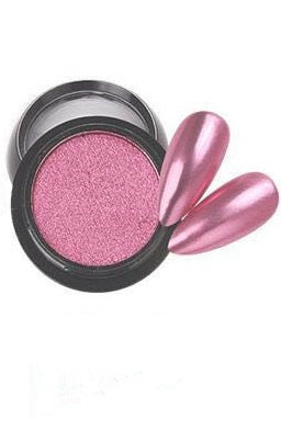 Pink Solid Chrome Nail Powder