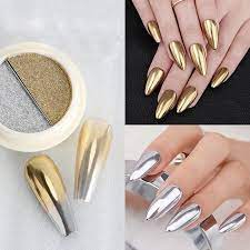 Duo Silver/Gold Solid Chrome Nail Powder