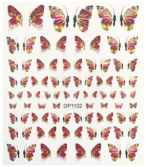 Butterfly Holographic Nail Art Sticker