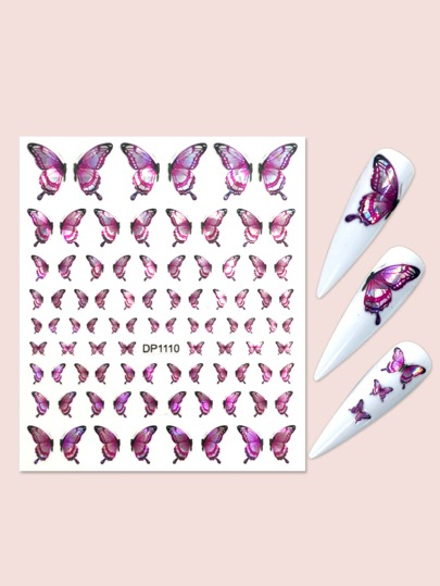 Butterfly Holographic Nail Art Sticker