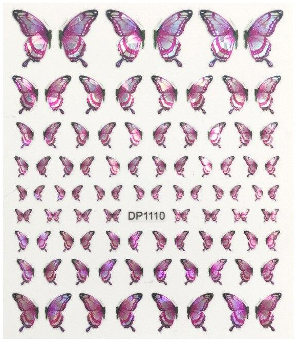 Butterfly Holographic Nail Art Sticker