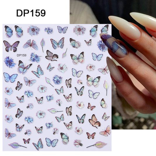 Butterfly Holographic Nail Art Sticker