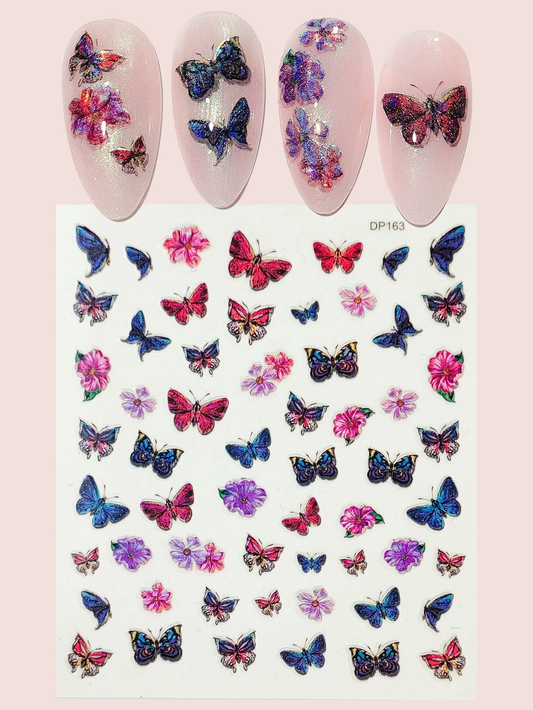 Butterfly Holographic Nail Art Sticker