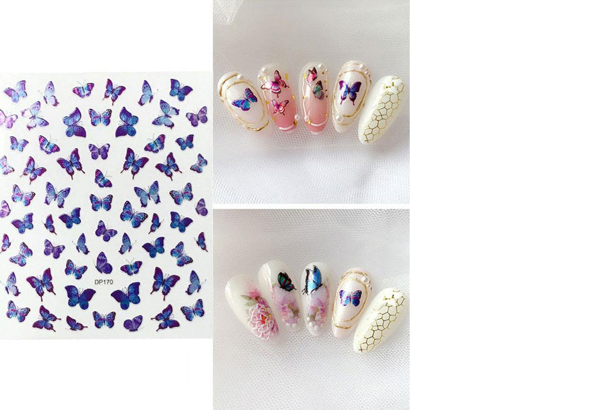 Butterfly Holographic Nail Art Sticker