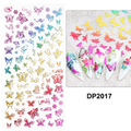 Rainbow Colorful Butterfly Abstract Nail Art Sticker