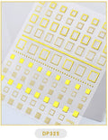 3D Embos Geometric Nail Art Sticker