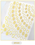 Rivet 3D Embos Geometric Nail Art Sticker
