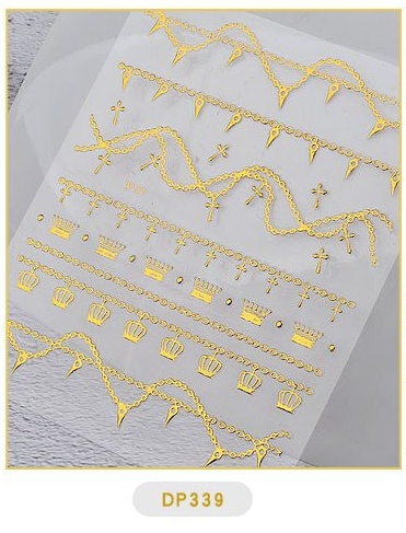 Rivet 3D Embos Geometric Nail Art Sticker