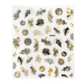 Geometric Leaves Flower Abstract Nail Art Sticker
