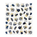 Geometric Leaves Flower Abstract Nail Art Sticker