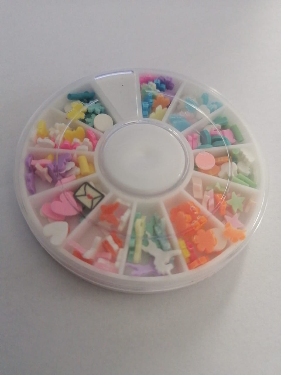 Fimo Polymer Nail Art -  FM003 - UNICORN WHEEL, PASTEL COLOURS