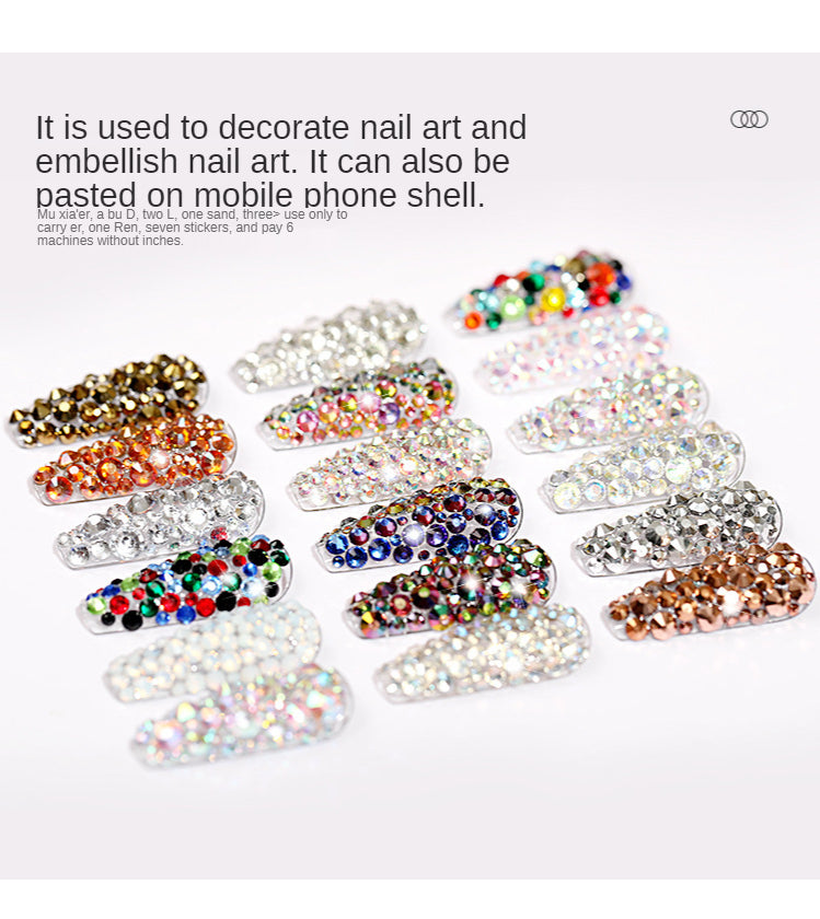 Metallic Crystal Nail Art Rhinestones Decoration