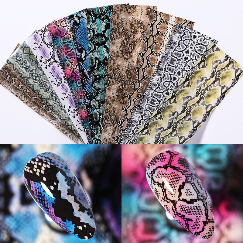 Snake Skin Nail Art Foil Set Box