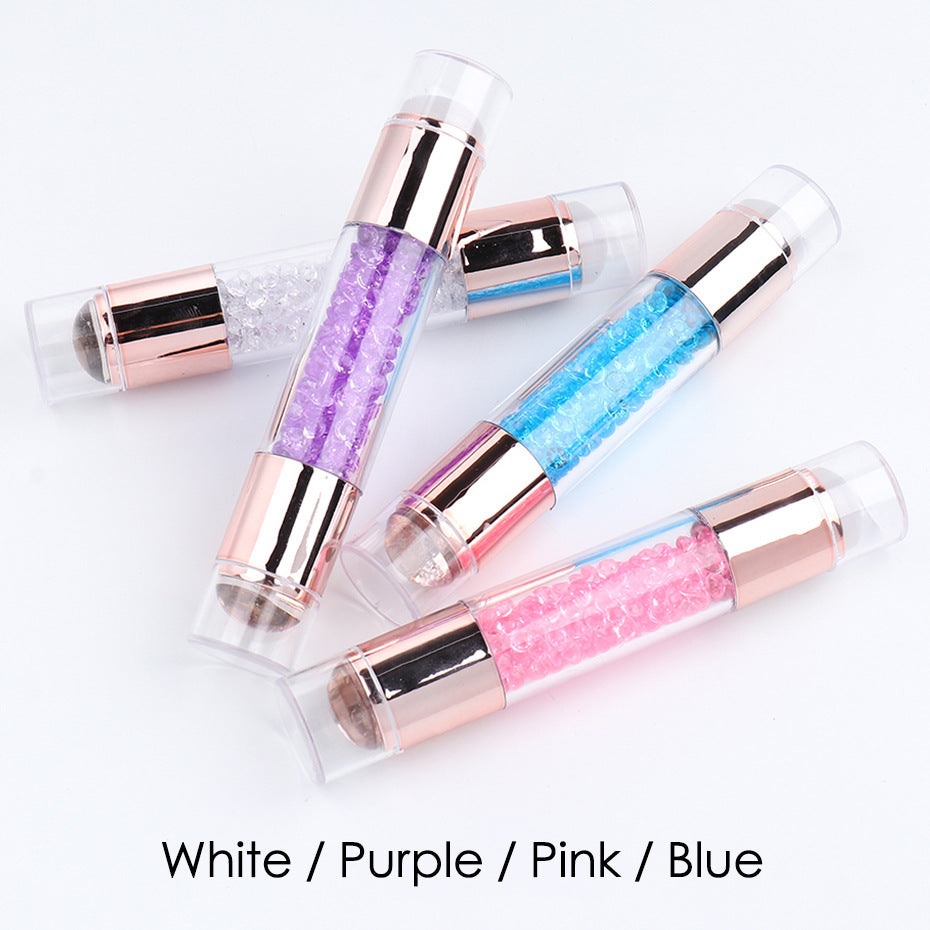 Jelly Silicone French Crystal Handle Nail Art Stamper