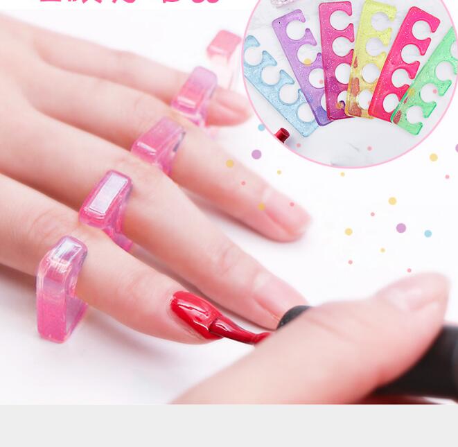 Soft Silicone Manicure Pedicure Finger Toe Spacer Separation Tool