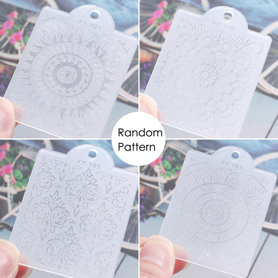 Jelly Silicone French Crystal Handle Nail Art Stamper