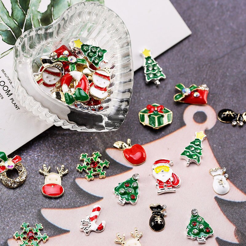 Christmas Rhinestone Charms Nail Art Decoration