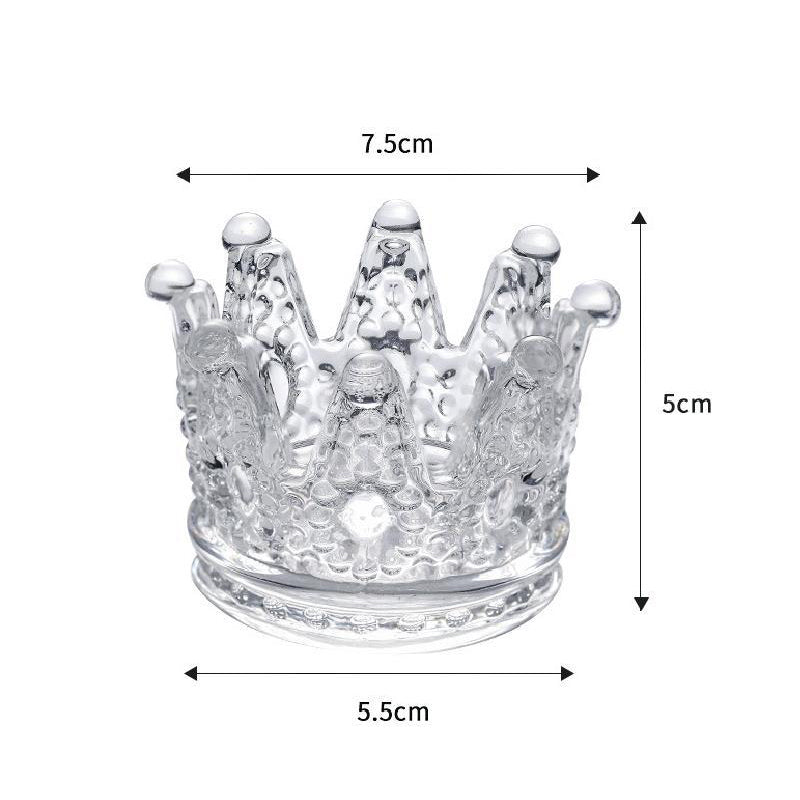 Crystal Crown Brush Holder Prop Nail Liquid Container