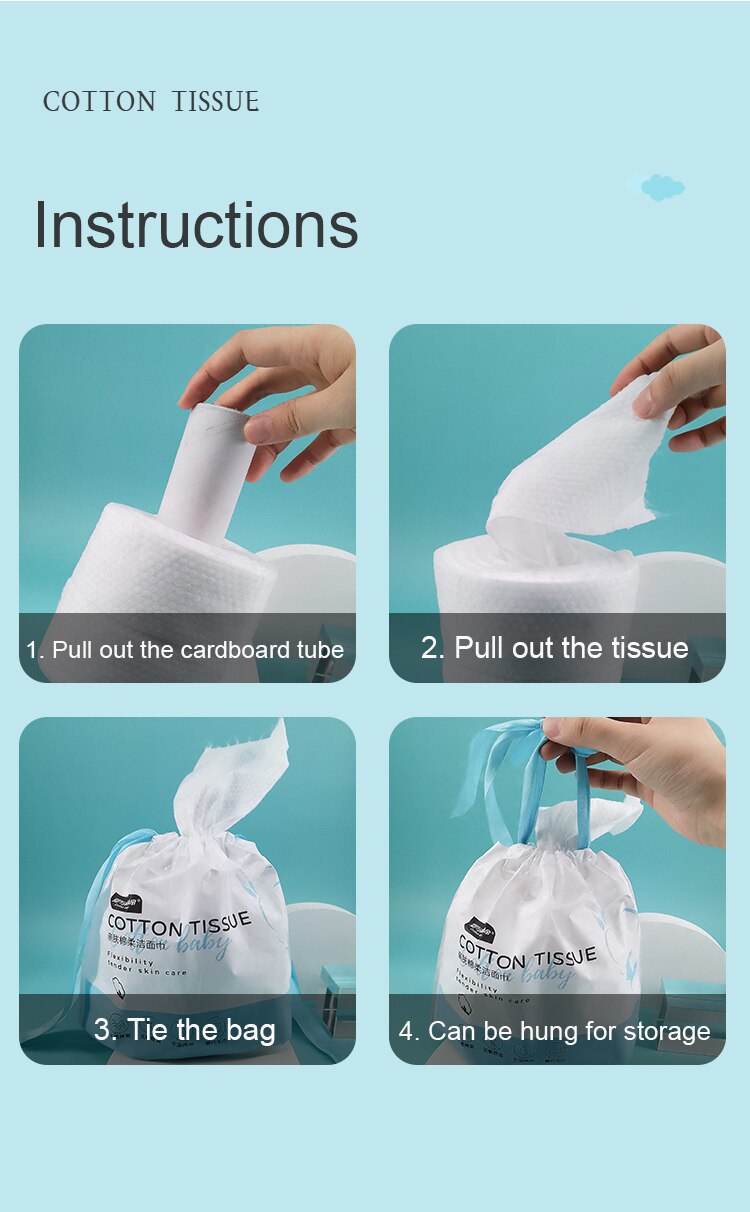 Cotton Facial Cleaning Towel, Mengziduo