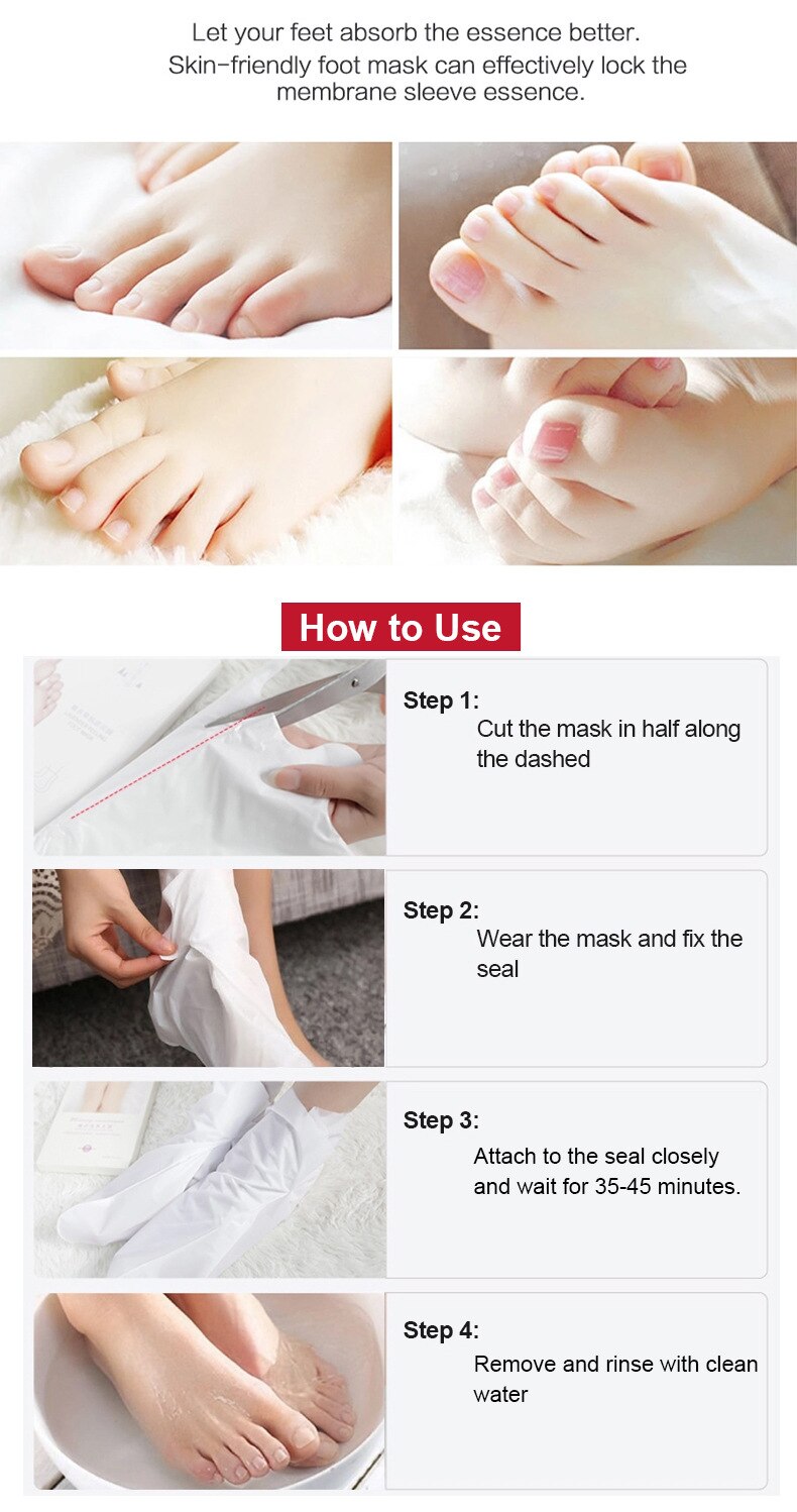 Rose Smoothing Foot Peel