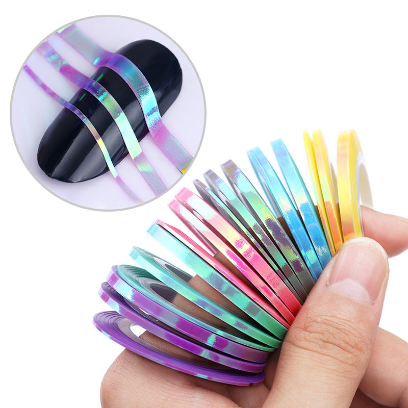 Holographic Rainbow Mermaid Striping Tape