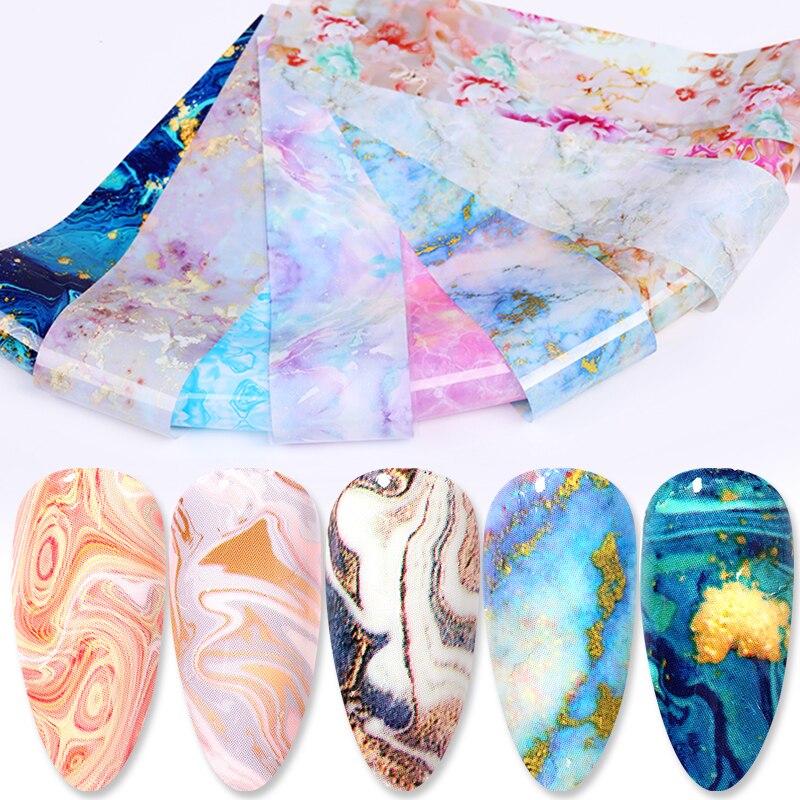 Marble Nail Art  Foil Set Box