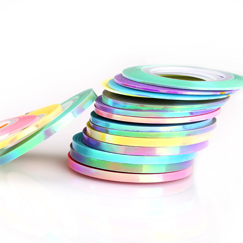 Holographic Rainbow Mermaid Striping Tape