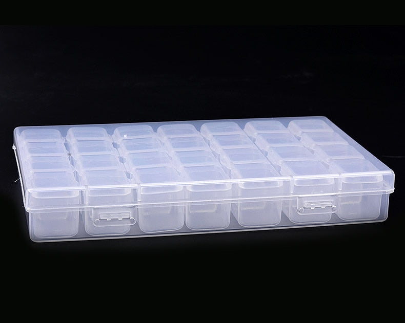 Plastic Empty Storage Case Boxes Manicure Tools Jewellery