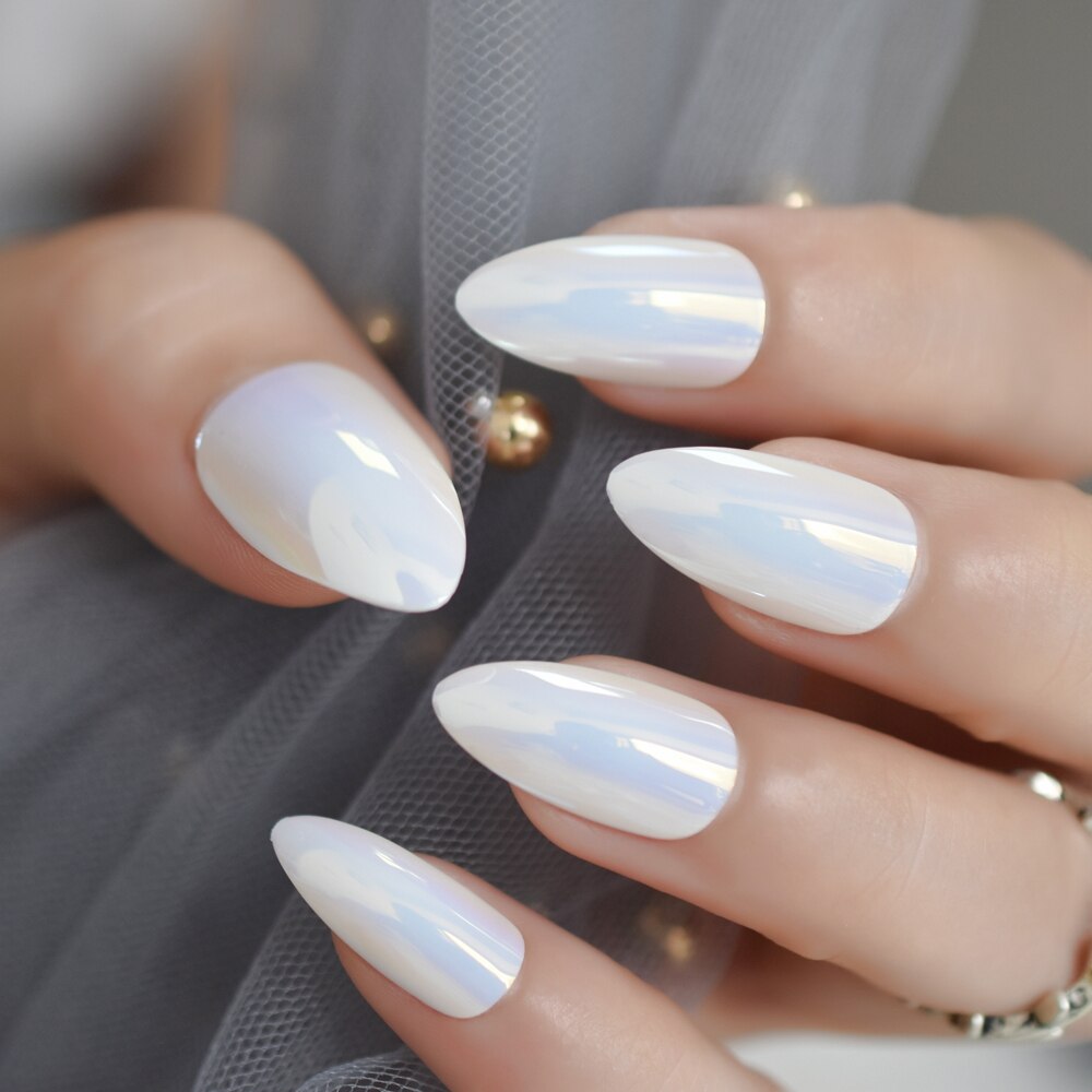 White Pearl Chrome Nail Powder