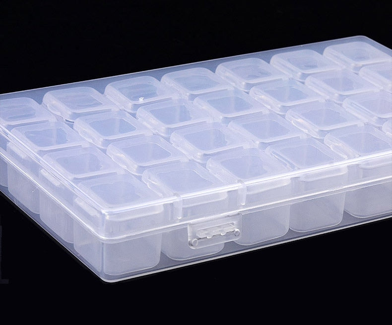 Plastic Empty Storage Case Boxes Manicure Tools Jewellery
