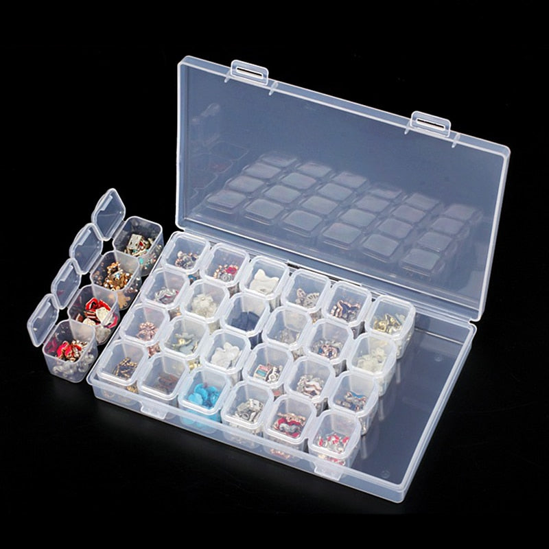 Plastic Empty Storage Case Boxes Manicure Tools Jewellery