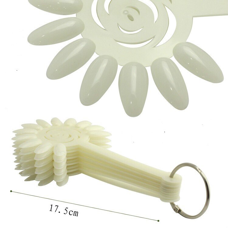 Clear Almond Oval Flower Nail Pop Sticks