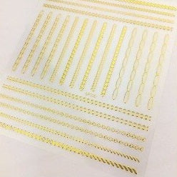 Rivet 3D Embos Geometric Nail Art Sticker