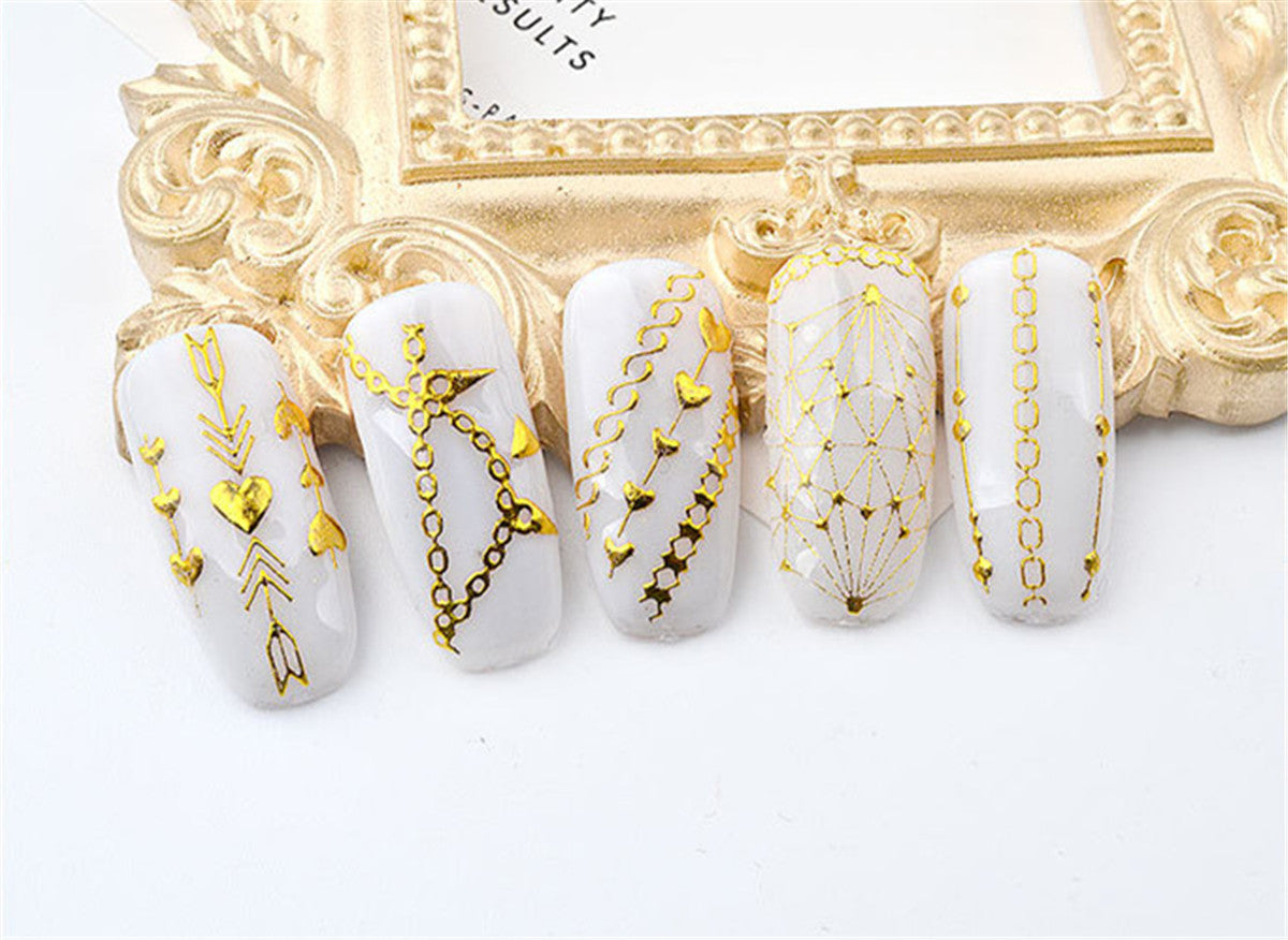 Rivet 3D Embos Geometric Nail Art Sticker