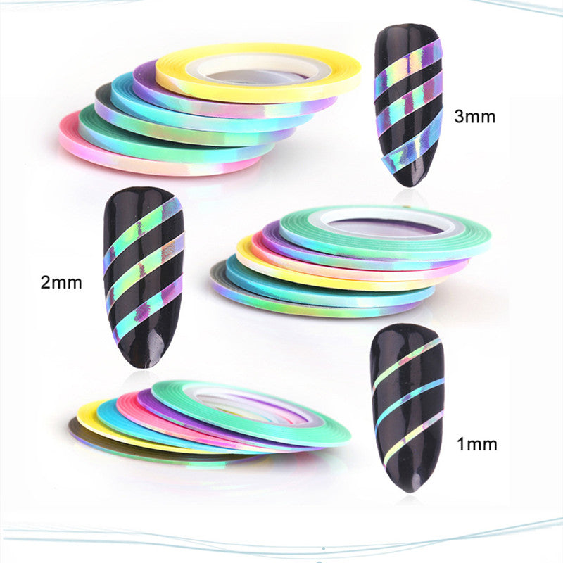 Holographic Rainbow Mermaid Striping Tape