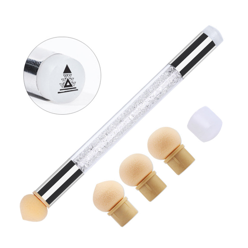 Double sided Ombre Sponge Tool Set -Clear - No silicone end