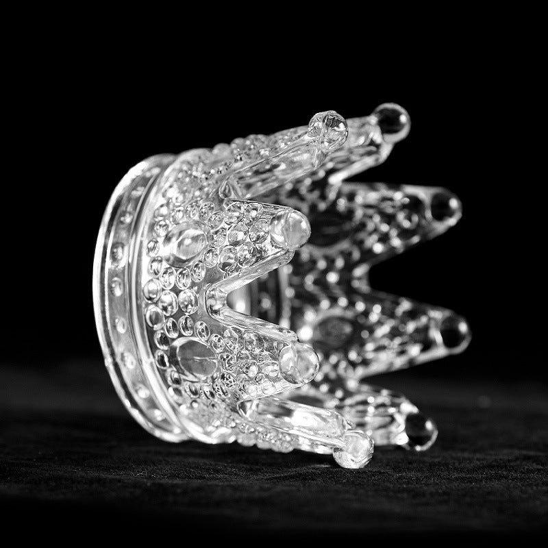 Crystal Crown Brush Holder Prop Nail Liquid Container