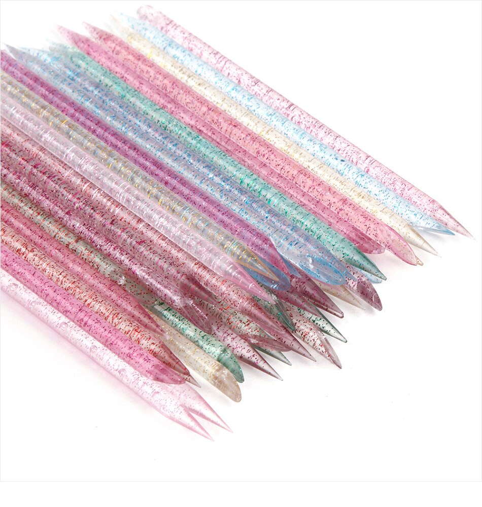 Reusable Double-head Crystal Cuticle Pusher Cuticle Removal Tool