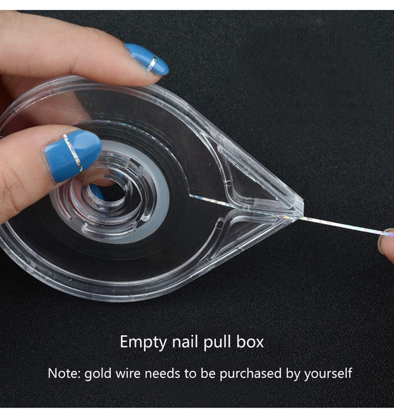 Nail Art Stripped Tape Line Sticker Box Holder