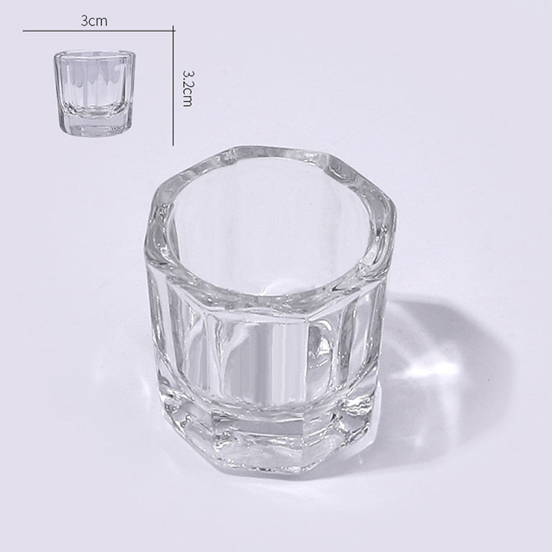 Glass Acrylic Cup Dappen Dish for Monomer / Acetone