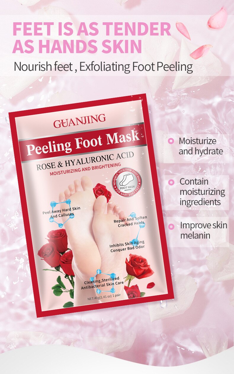 Rose Smoothing Foot Peel