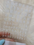 White Fashion Design Brand Sport Text Geometric Nail Sticker
