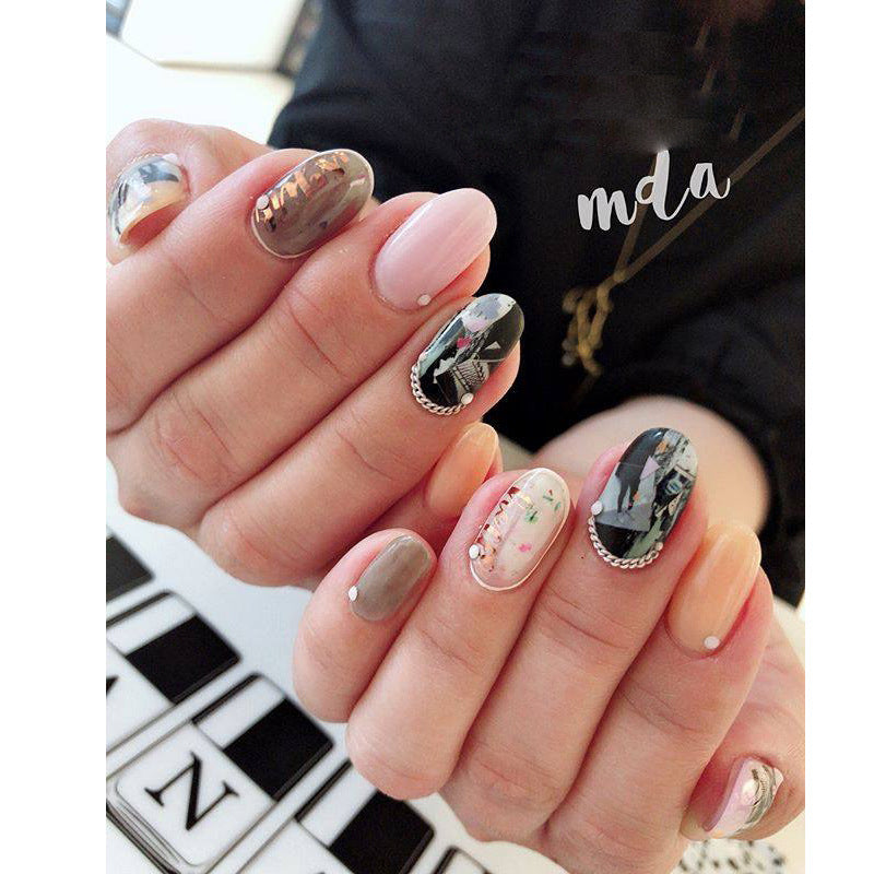 Words Text Script Nail Art Sticker